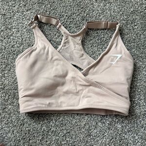 Gym shark Tan Sports Bra